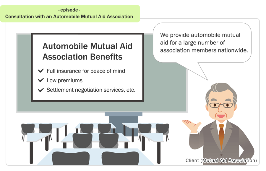 Consultation with an Automobile Mutual Aid Association